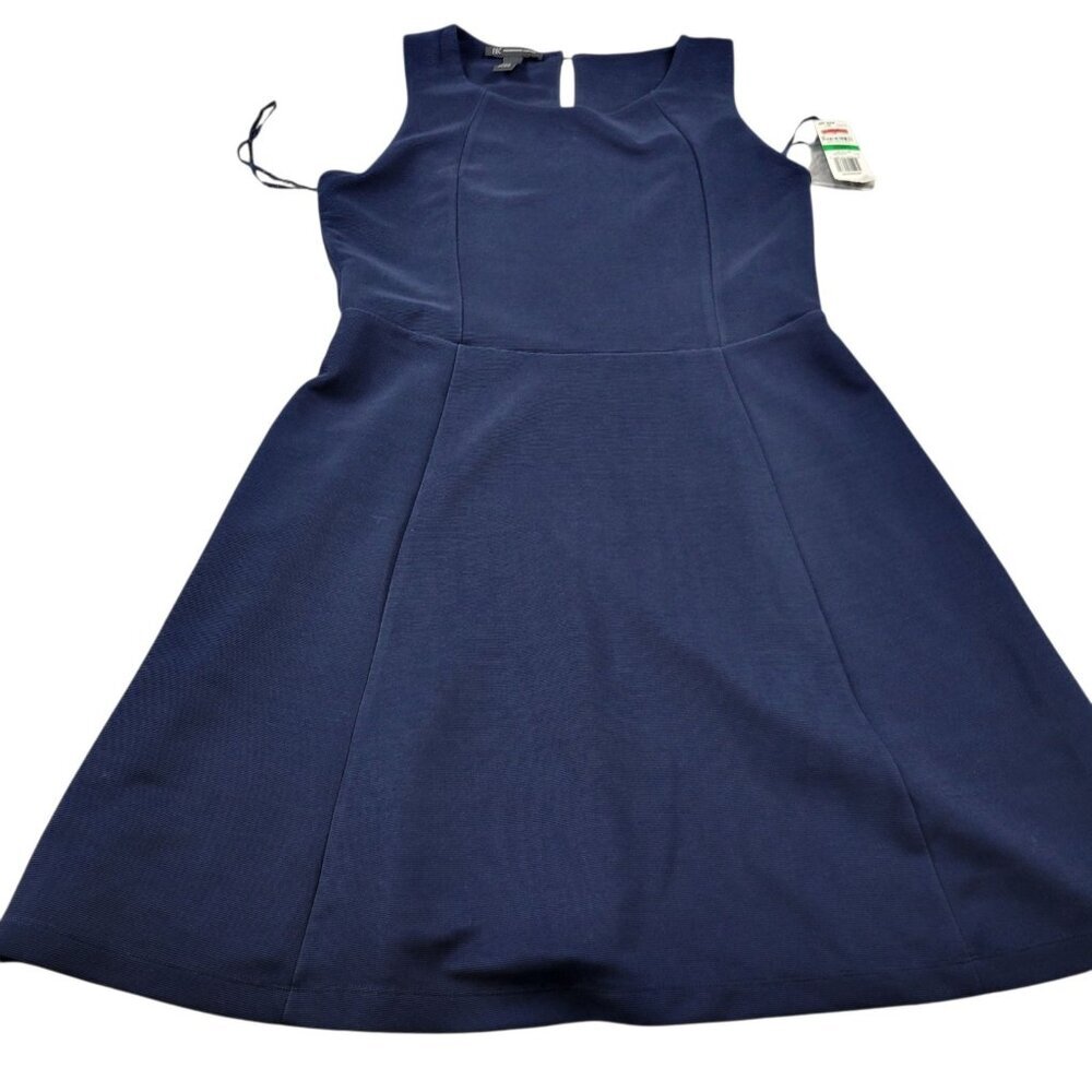 INC International Concepts Dress Women’s Large Blue Navy Sleeveless Tags